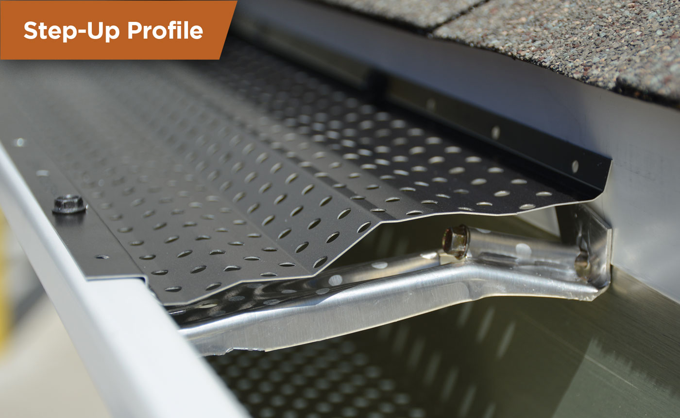 Gutter guard installation detail