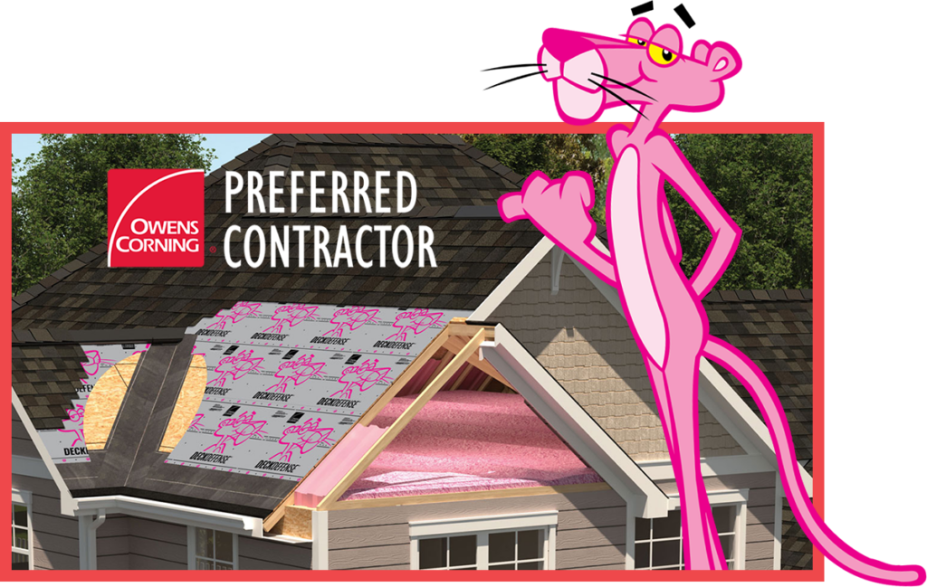 Owens Corning preferred contractor certification badge